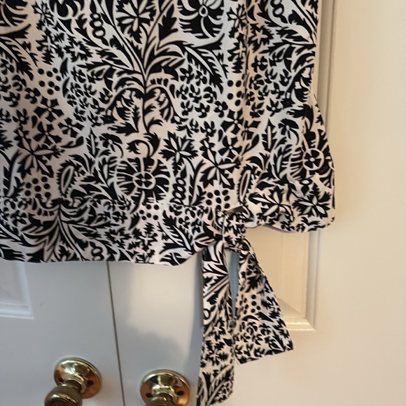 Talbots Black and White Patterned Tank Top - Picture 4 of 5